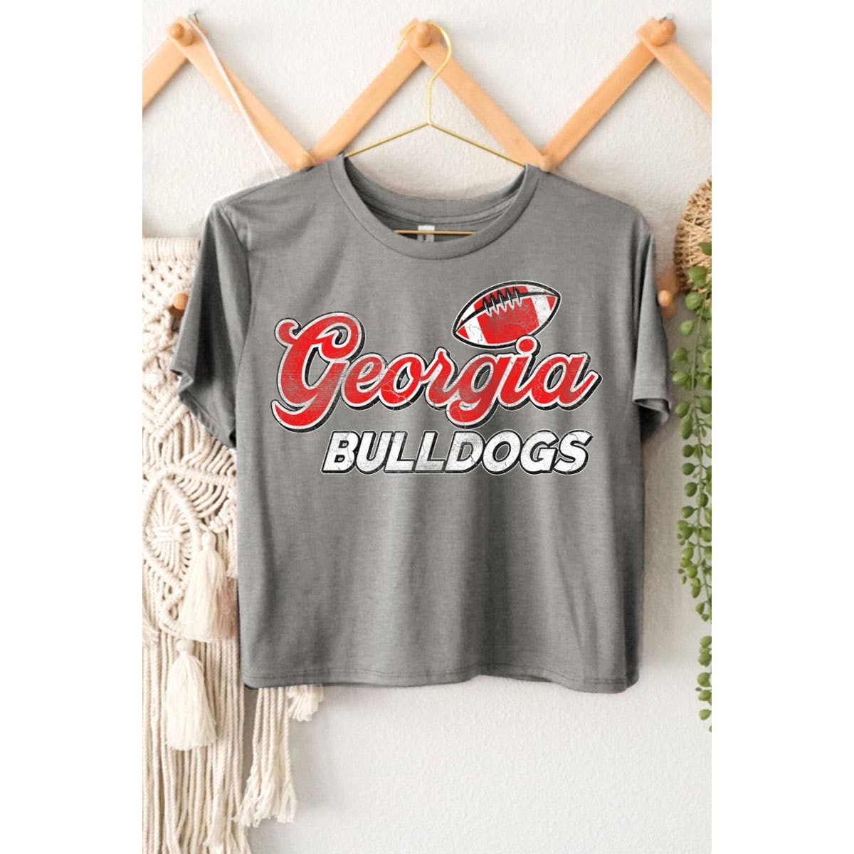 GEORGIA BULLDOGS GRAPHIC CROP TOP