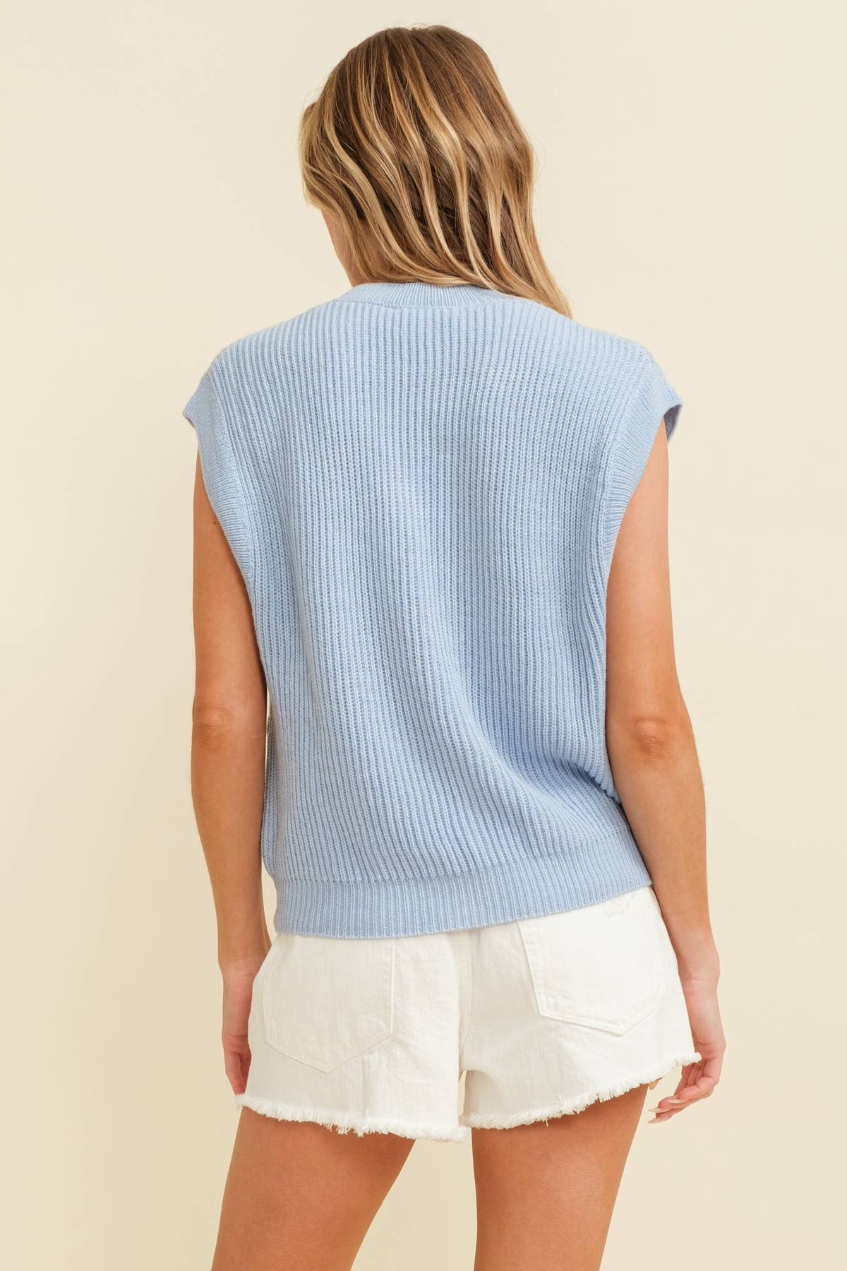 CSW10210-1 - 'GAMEDAY" EMBROIDERED SLEEVELESS SWEATER VEST