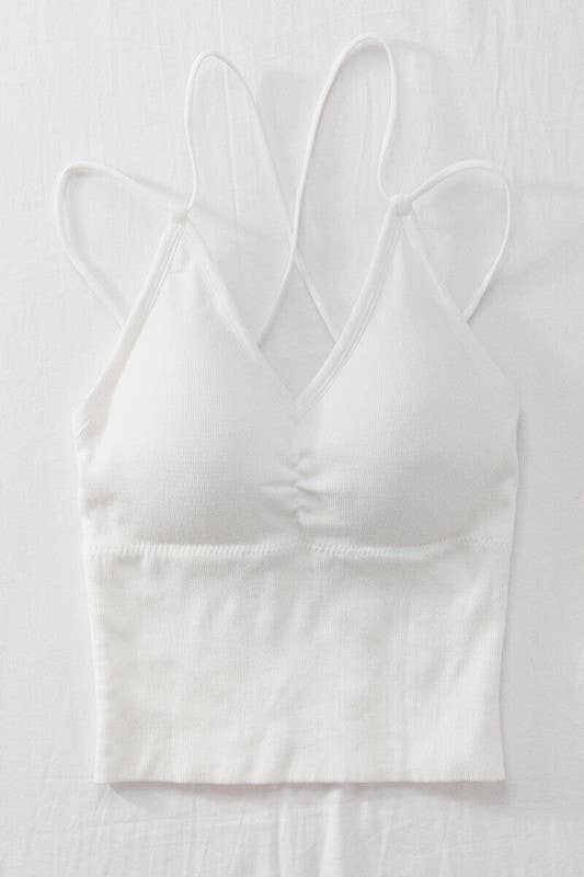 RIB KNIT BRA TOP