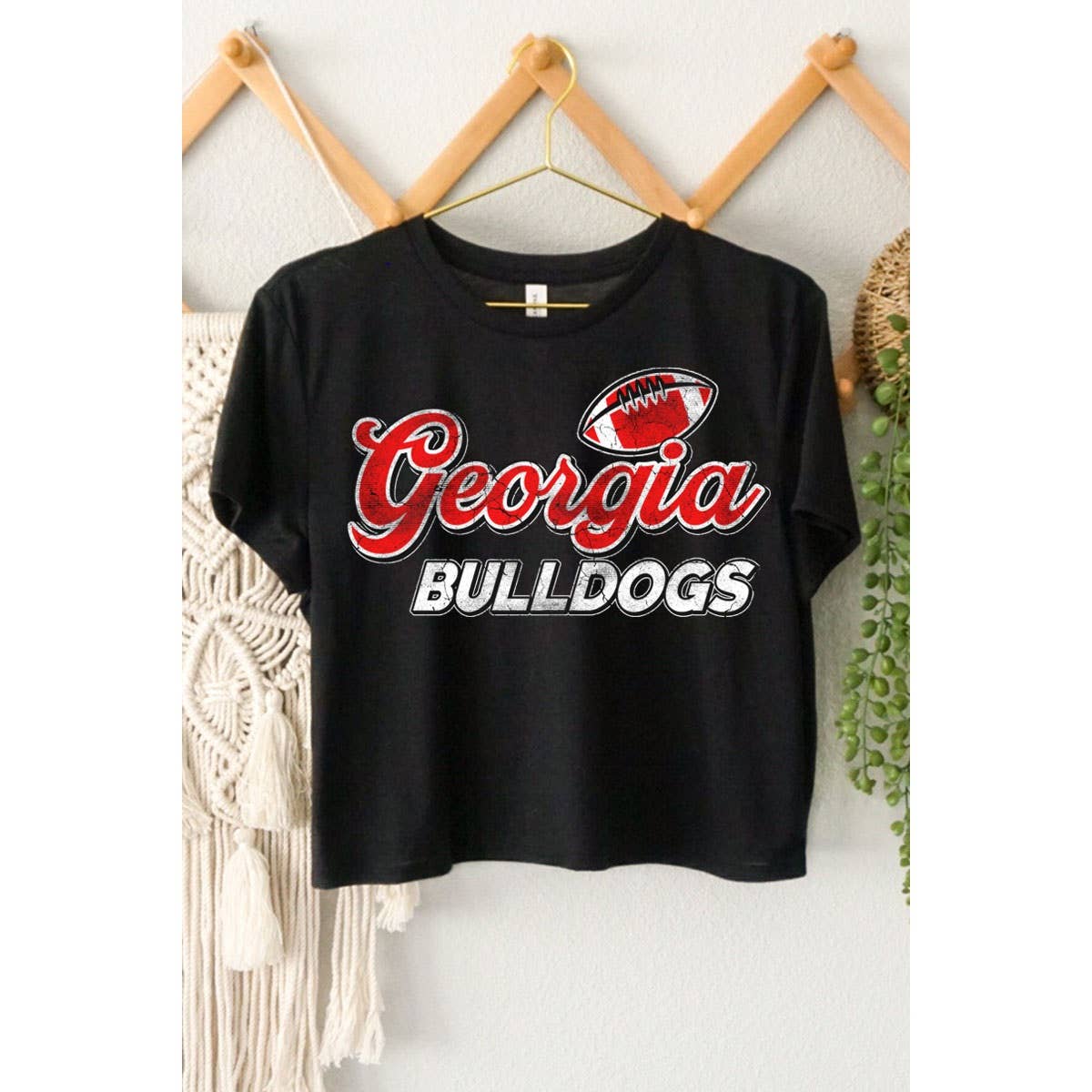 GEORGIA BULLDOGS GRAPHIC CROP TOP