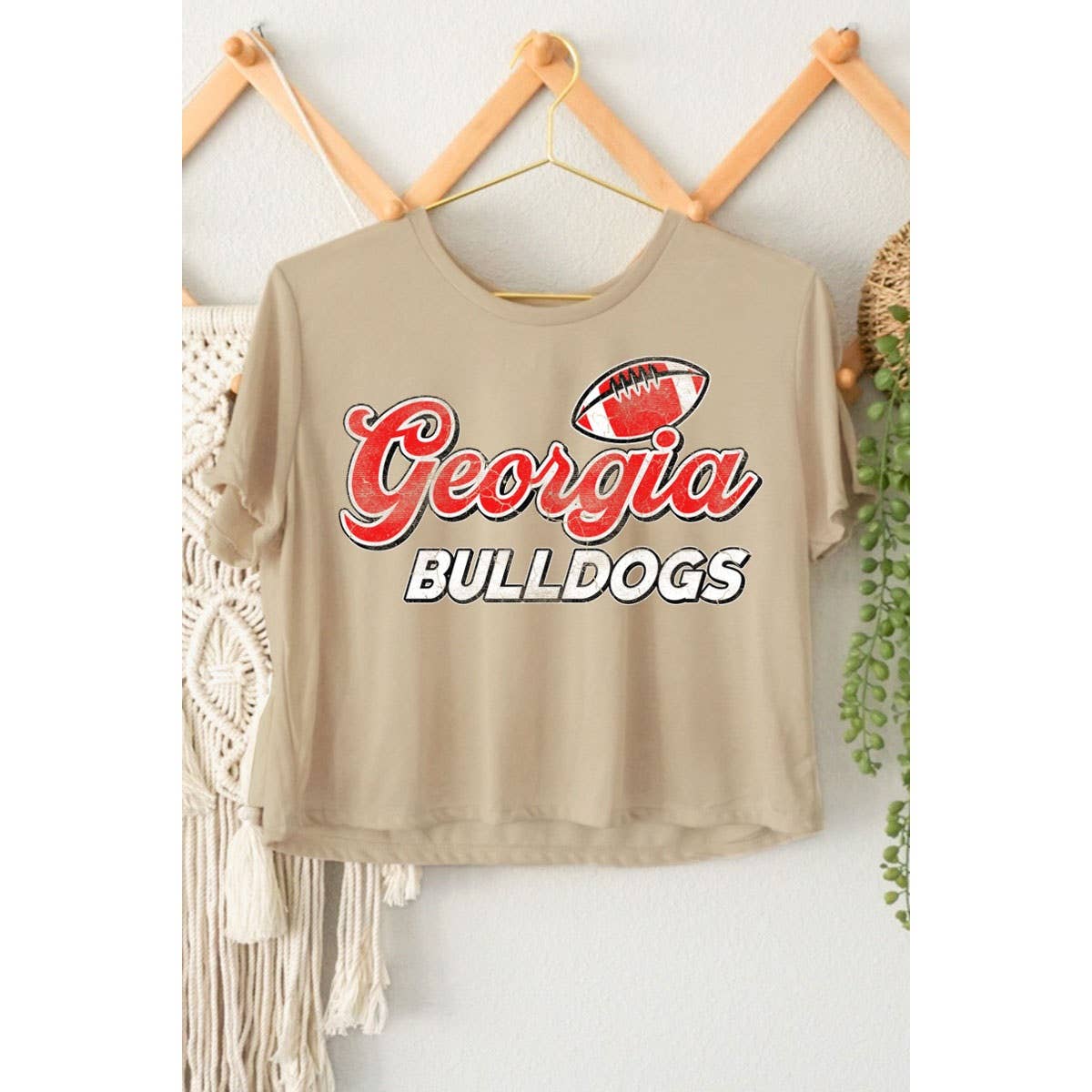 GEORGIA BULLDOGS GRAPHIC CROP TOP