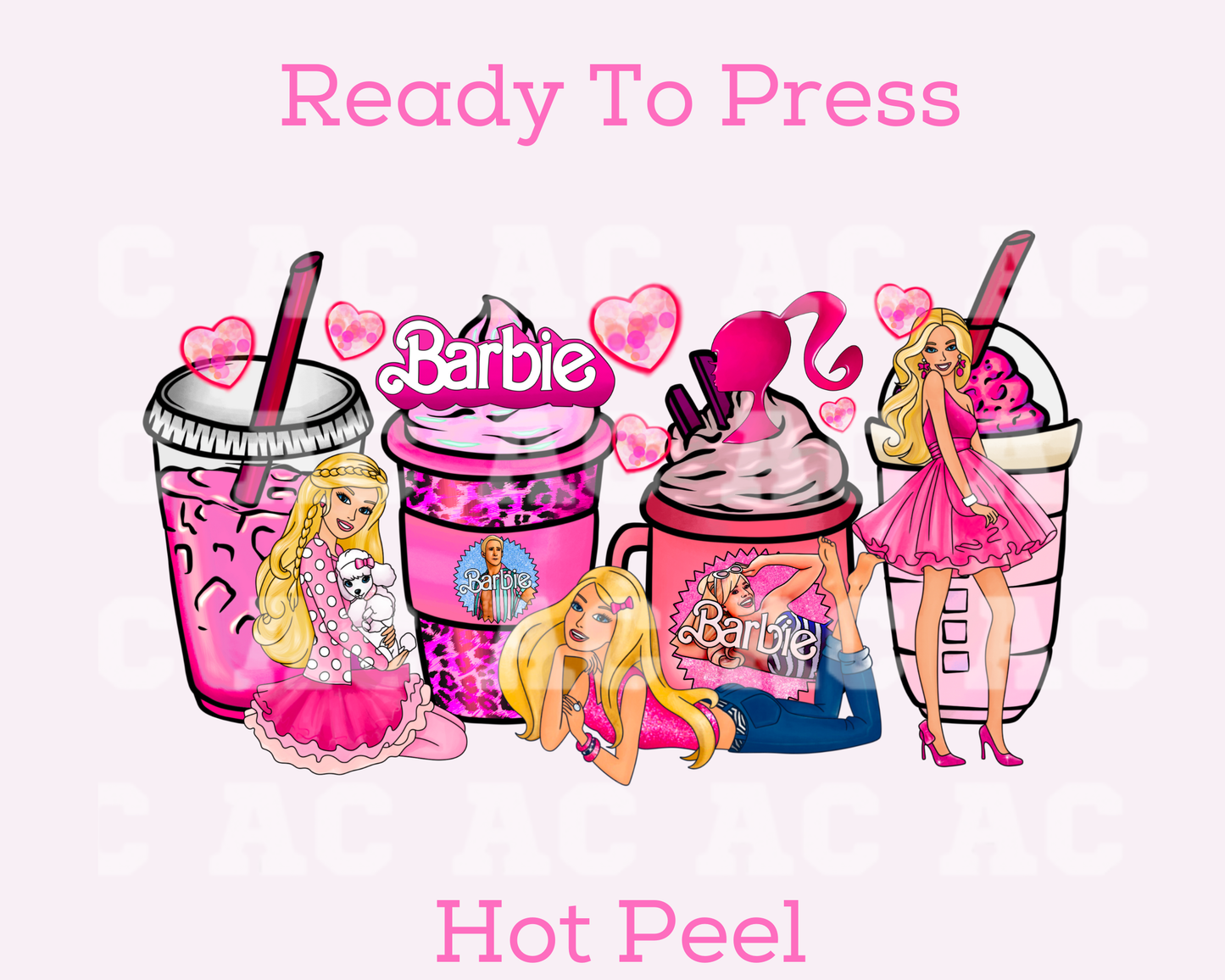 Barbie Coffee DTF TRANSFER
