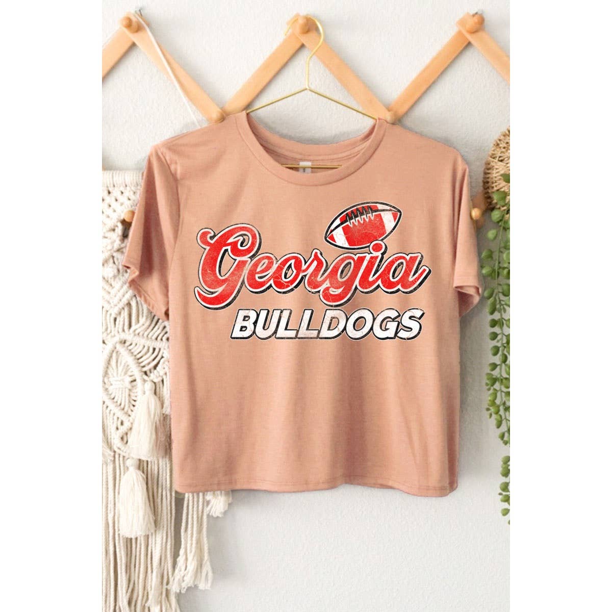 GEORGIA BULLDOGS GRAPHIC CROP TOP