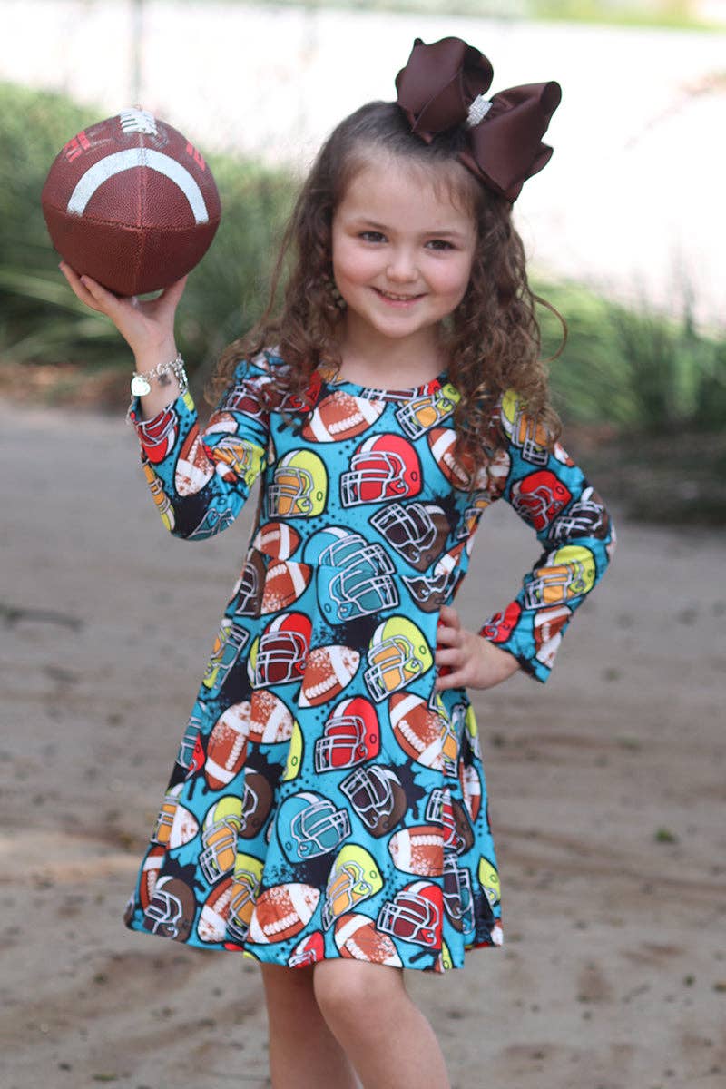🔶FOOTBALL TWIRL DRESS. CXQ-210-613246