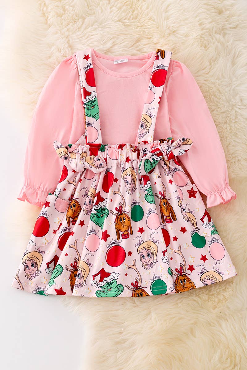 Cin**Lou suspender skirt set. OFG42287 WEN