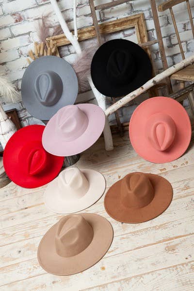 A VINTAGE PLAIN FEDORA HAT | 40HW012