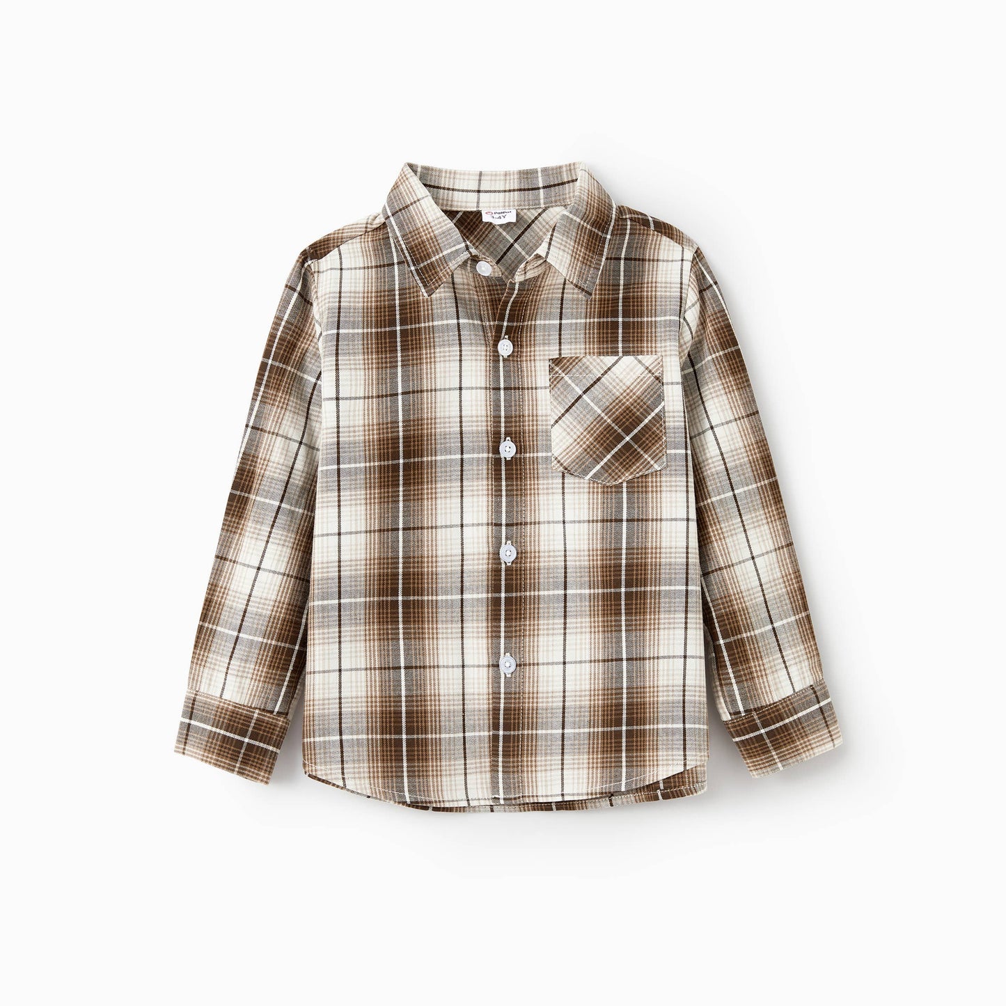 Family Matching Plaid Long Sleeves Shirt or Bodycon Dress
