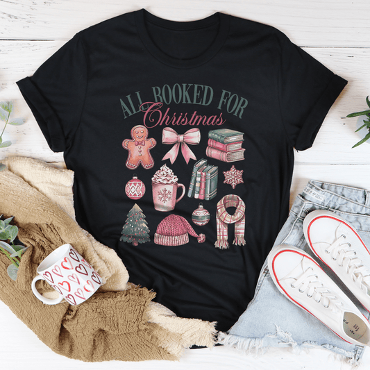 All Booked For Christmas Tee