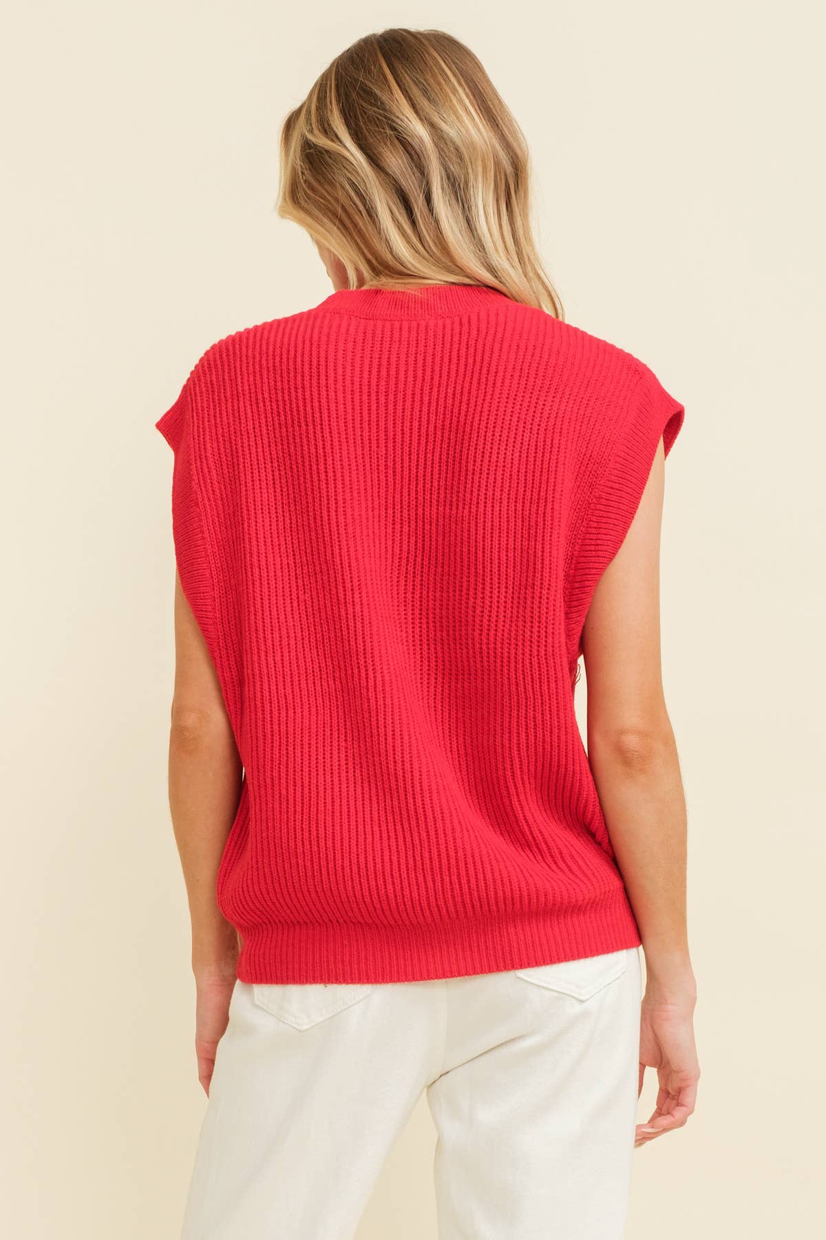 CSW10210-2 - "REBELS" EMBROIDERED SLEEVELESS SWEATER TOP
